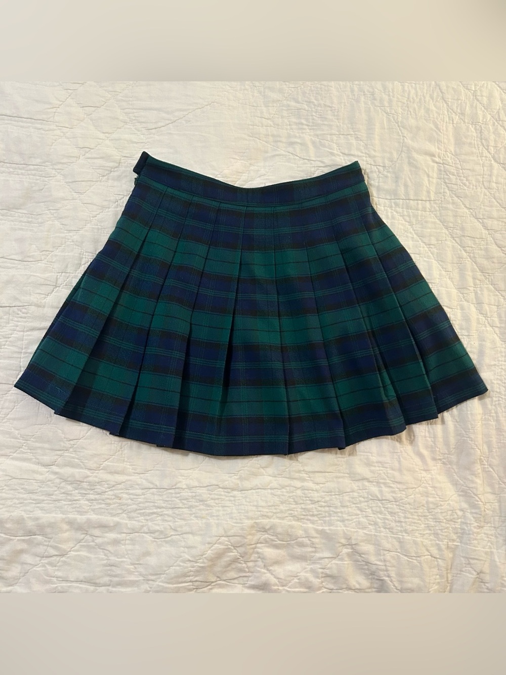 Forever 21 Pleated Mini Skirt Tartan Plaid School Girl Academic Small